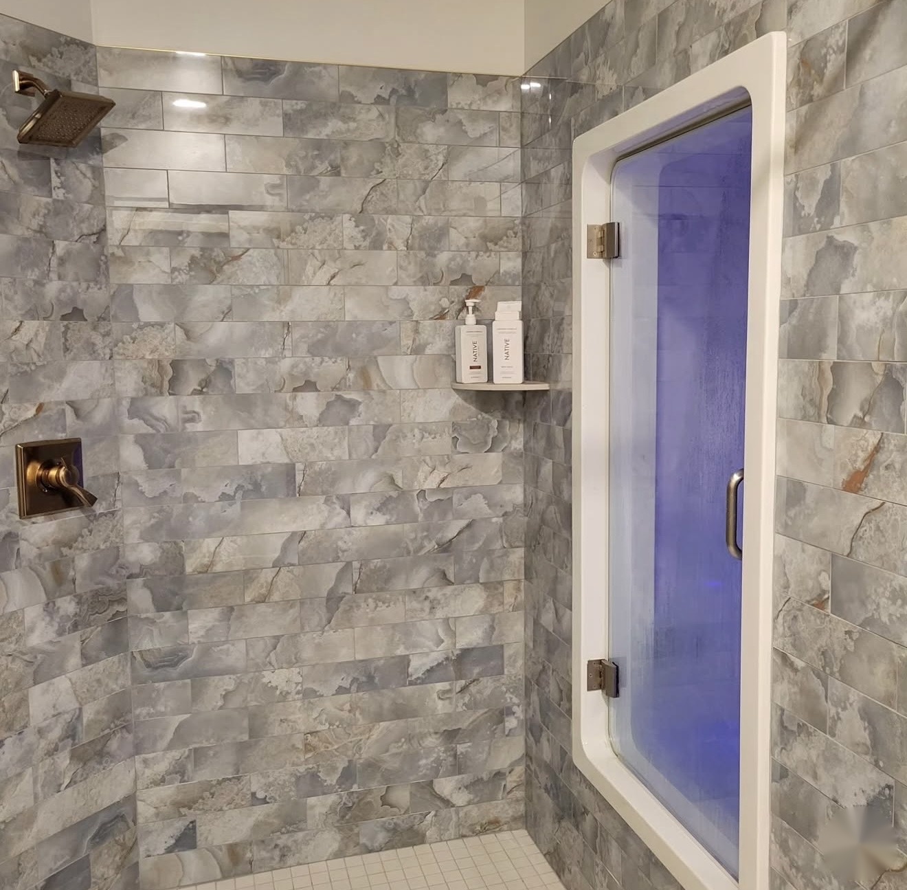 Spotless commercial restroom with clean sinks and mirrors